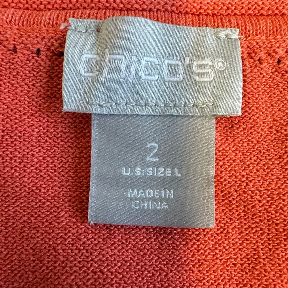 Chico’s Eyelet Button-Front Top + Matching Tank Set